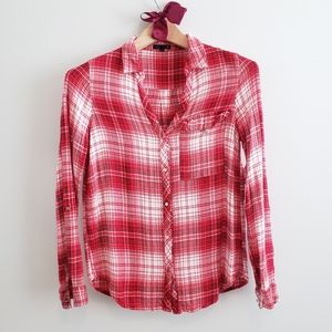 Light Plaid Blouse